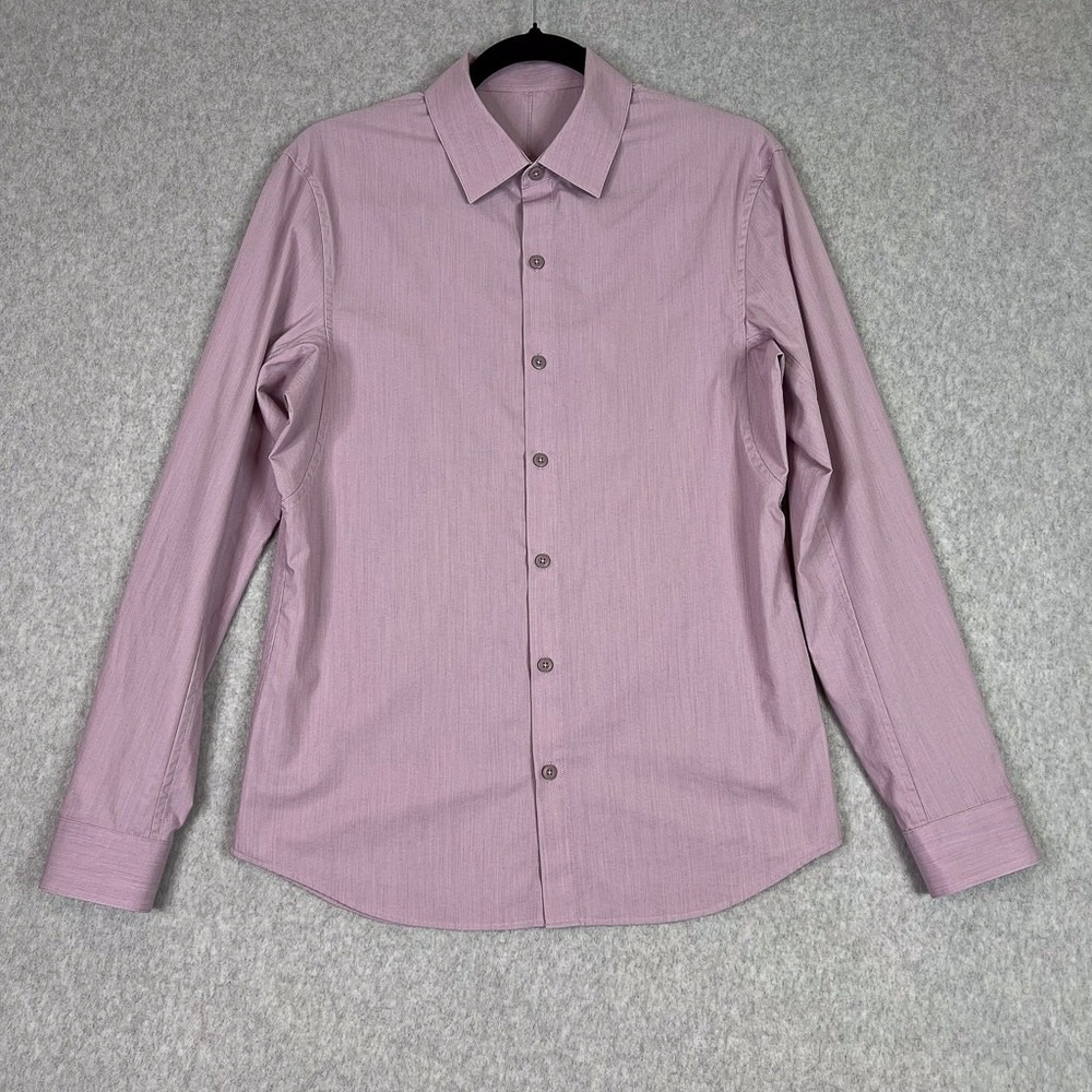 Lululemon‎ Shirt Mens M Purple Long Sleeve Button Up
